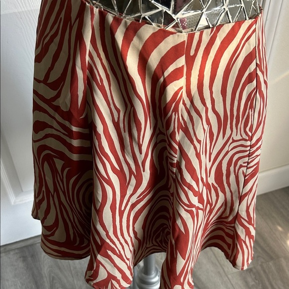 ACOA Red and White Zebra 2 piece Skirt and Bandeau Set M - Picture 4 of 6